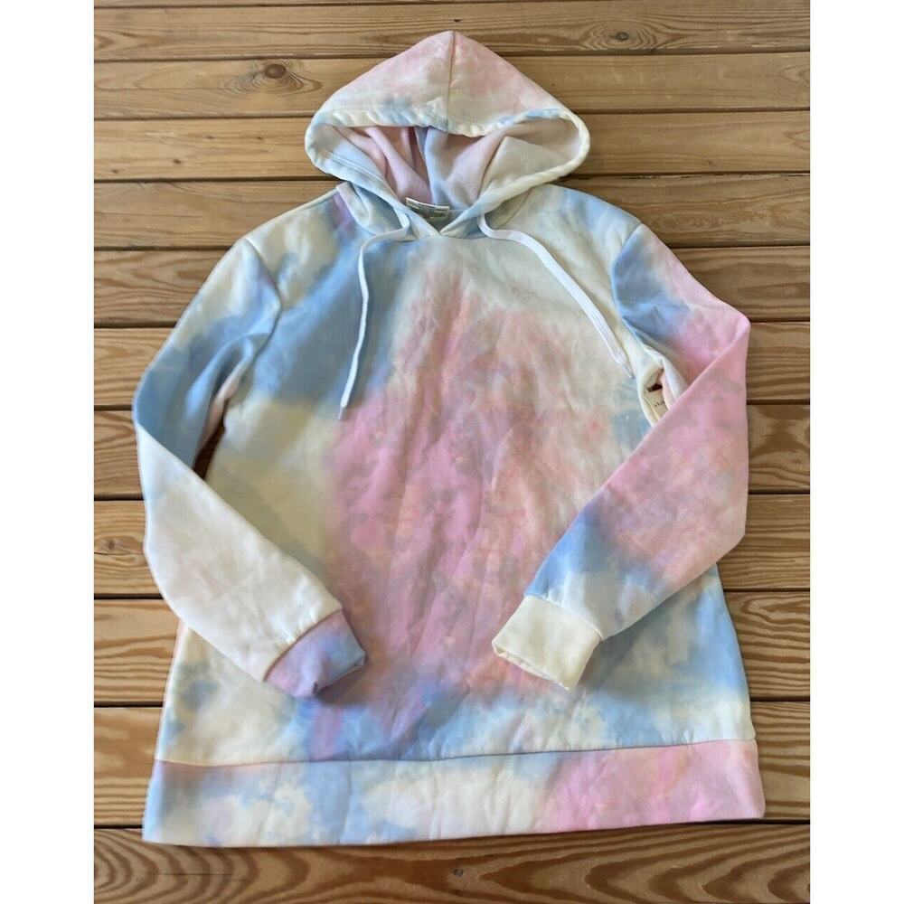 NWT Bobbie & Brooks Tie Dye Hoodie Sweatshirt Size Small Women’s Pink Blue